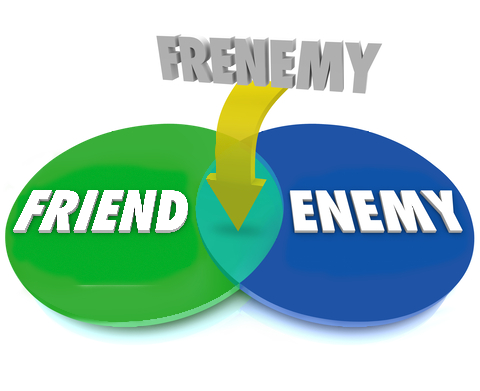 Frenemy Venn Digram Friend Becomes Enemy