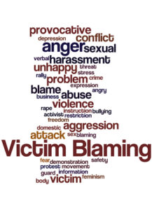 Victim Blaming word cloud