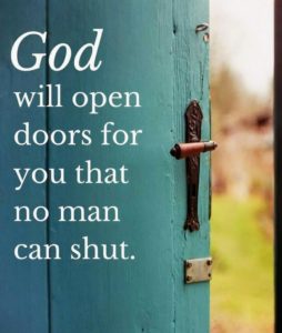 opportunities, open doors, God
