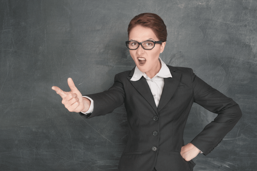 examples of a teacher bullying a student in school